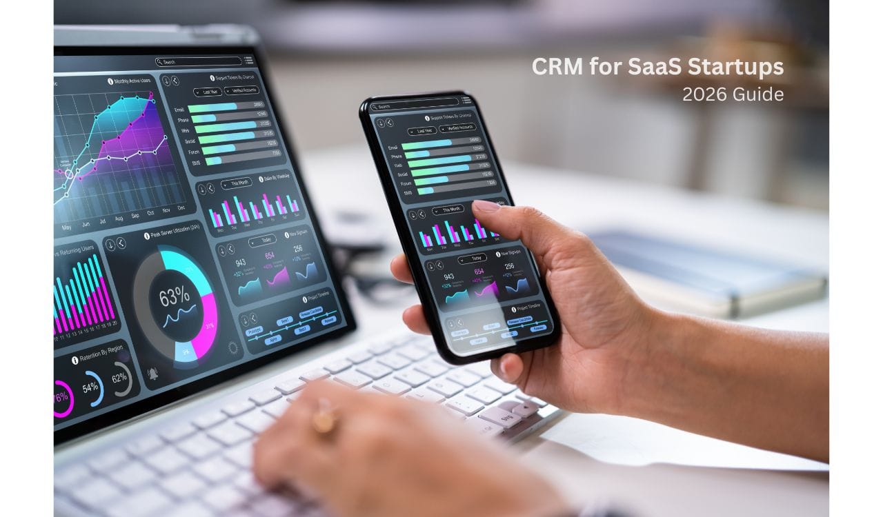 CRM dashboard analytics for SaaS startups