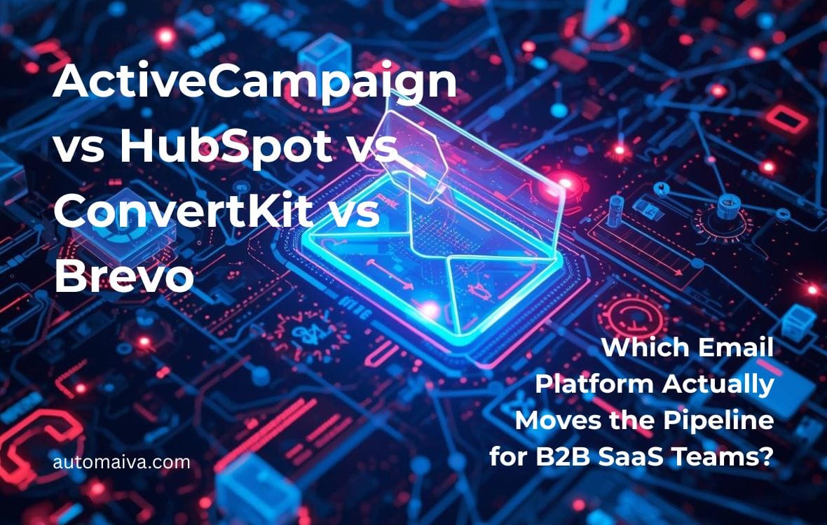 ActiveCampaign vs HubSpot vs ConvertKit vs Brevo comparison for B2B SaaS email marketing teams 2026