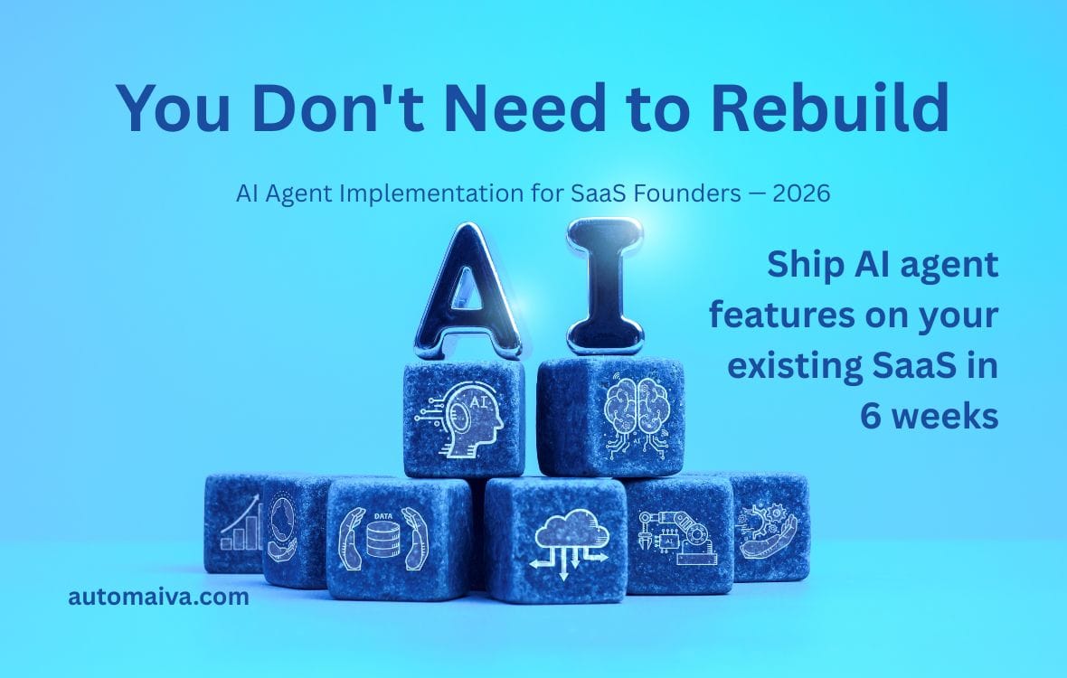How to add AI agents to existing SaaS product without full rebuild implementation roadmap 2026