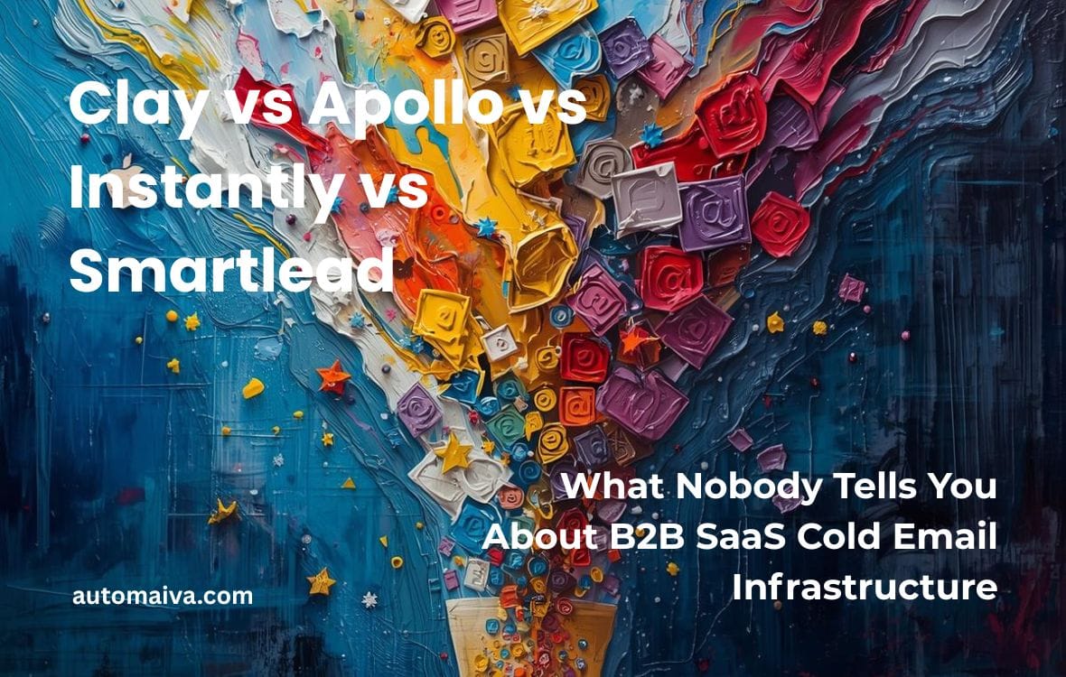 Clay vs Apollo vs Instantly vs Smartlead cold email stack comparison for B2B SaaS teams 2026