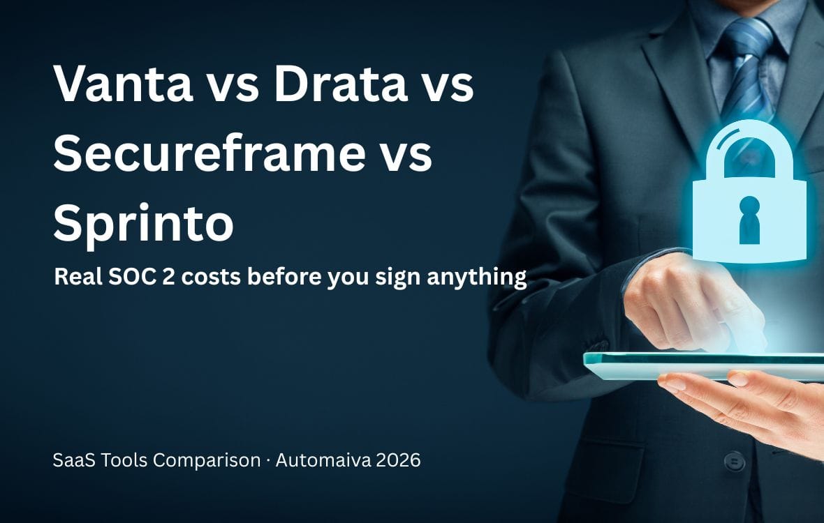 Vanta vs Drata vs Secureframe vs Sprinto SOC 2 compliance platform comparison for B2B SaaS teams 2026