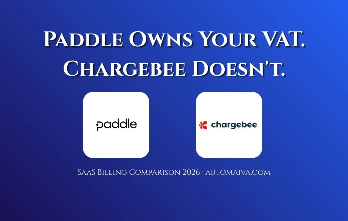Chargebee vs Paddle 2026 SaaS billing comparison — Merchant of Record vs subscription management real pricing
