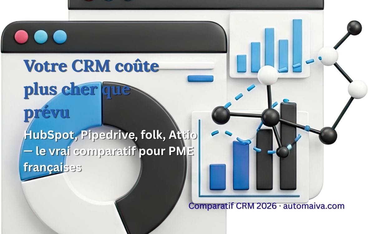 Meilleur CRM pour PME en croissance 2026 — comparatif HubSpot Pipedrive folk Attio pour équipes B2B françaises